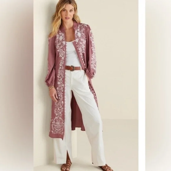 Soft Surroundings Briony Dress Dusty Rose Size XS - Picture 2 of 12